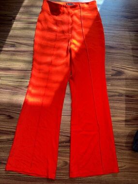 Jealous Tomato Bright Orange Boot Cut Pants